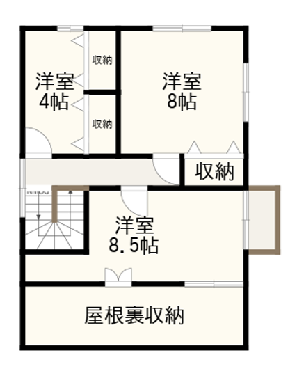 2階間取図